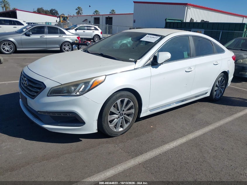 2016 Hyundai Sonata Sport, Обычный износ, IAAI, VIN 5NPE34AF6GH321495 — фото 2