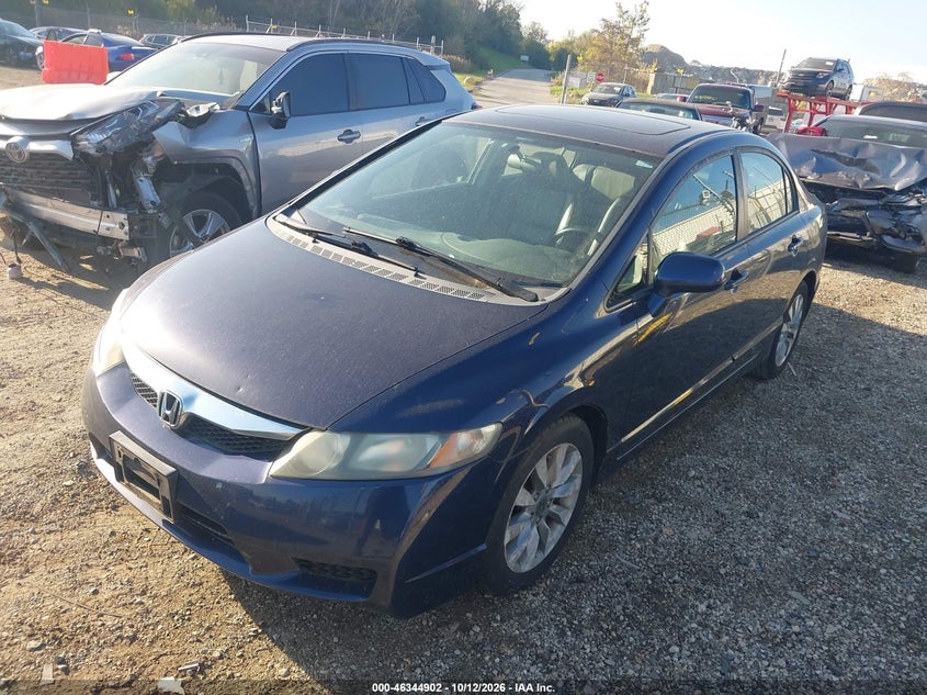 Vin: 19xfa1f99ae003412, lot: 46845168, honda civic ex-l 20102