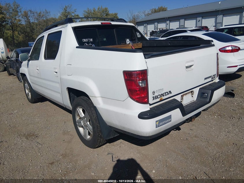 Vin: 5fpyk1f55bb001257, lot: 46845276, honda ridgeline rtl 20113