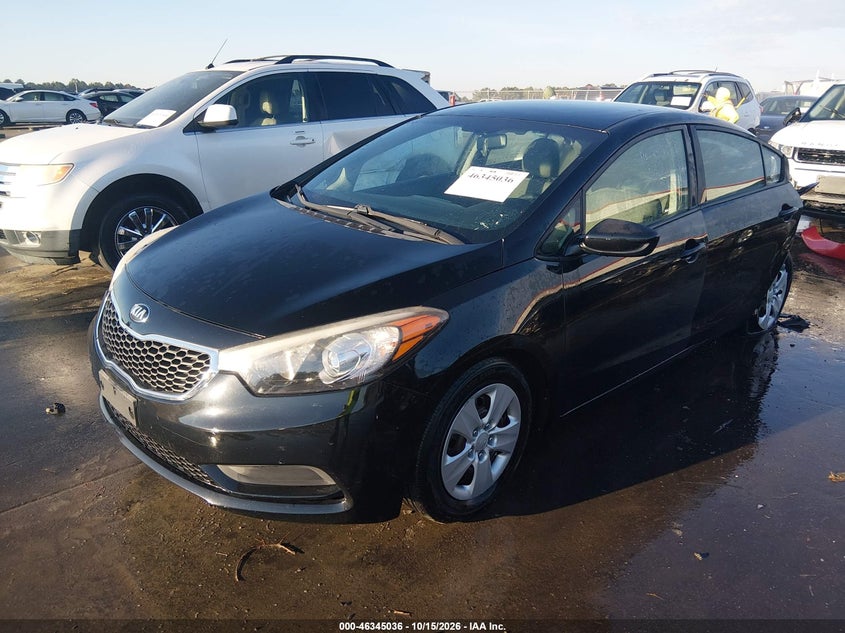 Vin: knafk4a6xg5575425, lot: 46845302, kia forte lx 20162