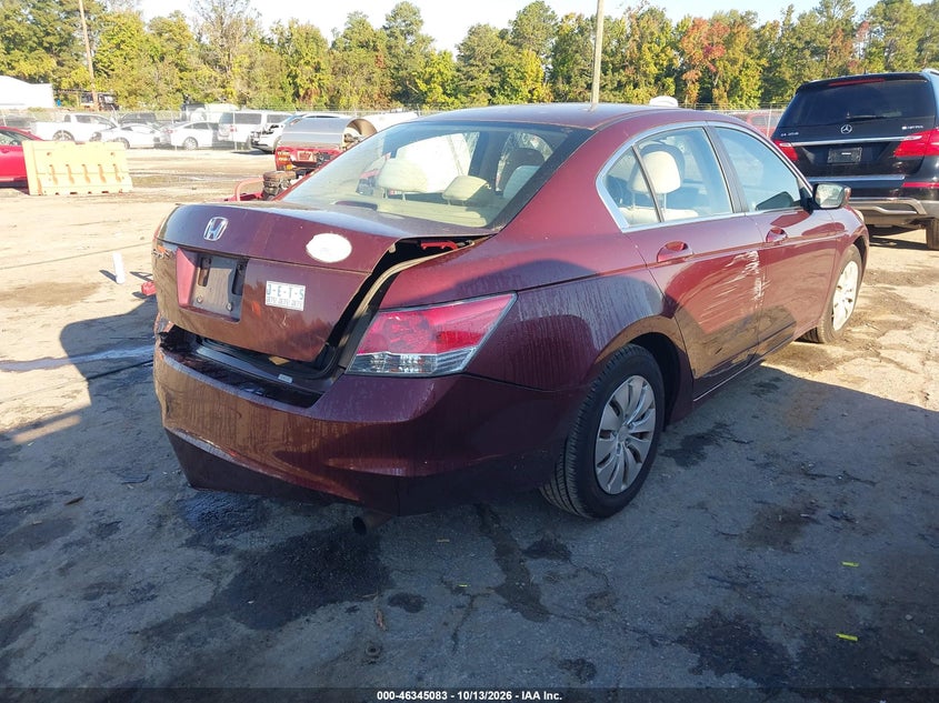 Vin: 1hgcp2f31aa153411, lot: 46845349, honda accord 2.4 lx 20104