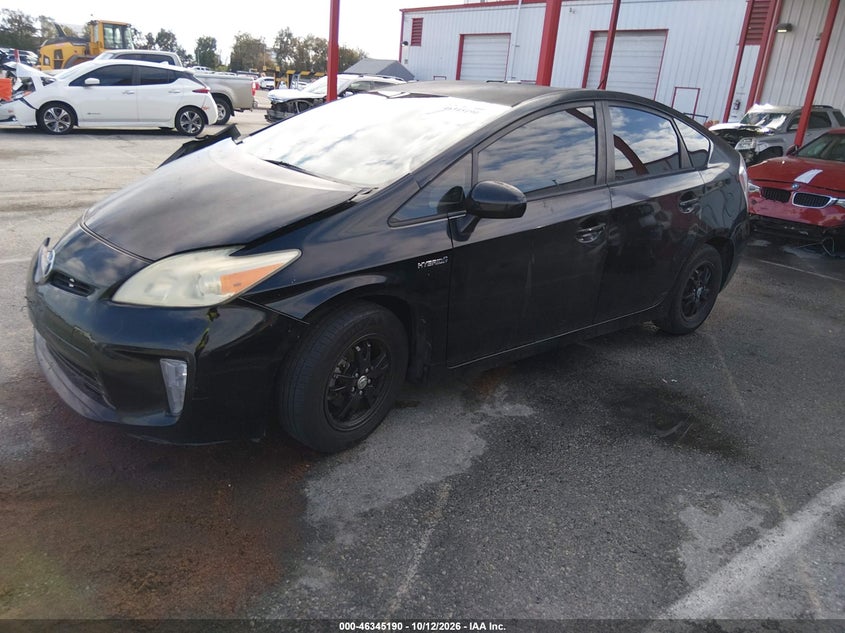 Vin: jtdkn3du4e1737390, lot: 46845456, toyota prius two 20142