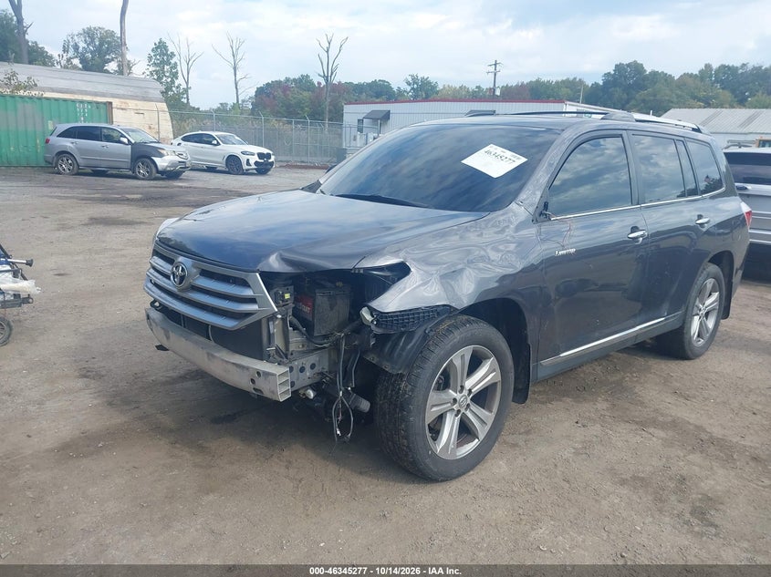 Vin: 5tddk3eh8cs123820, lot: 46845543, toyota highlander limited v6 20122