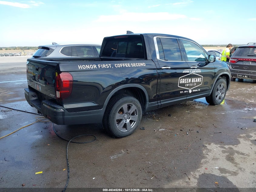 Vin: 5fpyk3f7xlb009708, lot: 46845550, honda ridgeline rtl-e 20204