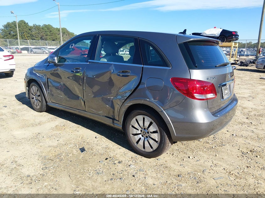 Vin: wddvp9ab4hj016638, lot: 46845575, mercedes-benz b 250e 20173