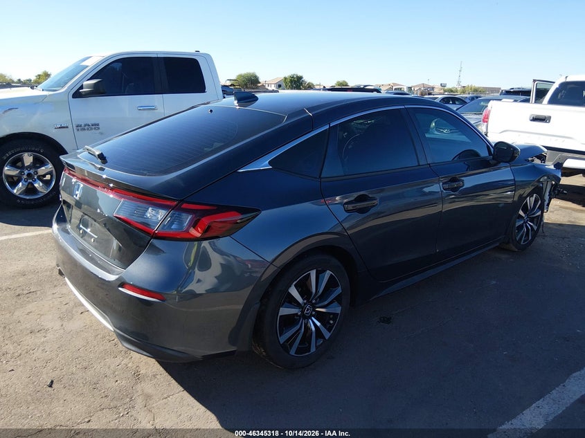 Vin: 19xfl1h72pe018039, lot: 46845584, honda civic ex-l/ex-l w/o bsi 20234