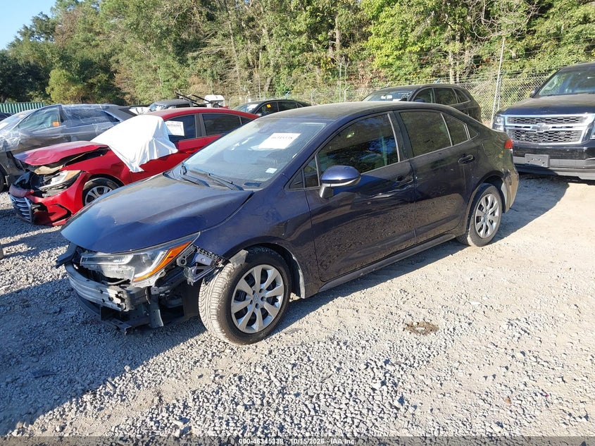 Vin: jtdepraexlj038589, lot: 46845604, toyota corolla le 20202