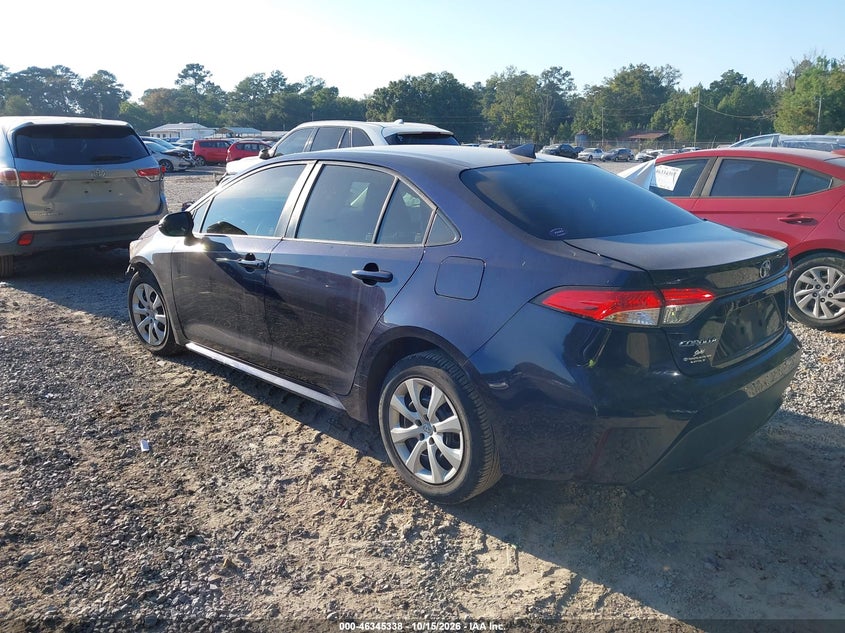 Vin: jtdepraexlj038589, lot: 46845604, toyota corolla le 20203