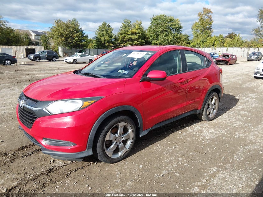 Vin: 3czru6h3xgm758362, lot: 46845608, honda hr-v lx 20162