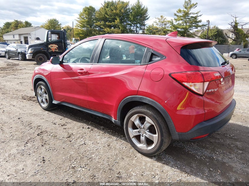 Vin: 3czru6h3xgm758362, lot: 46845608, honda hr-v lx 20163