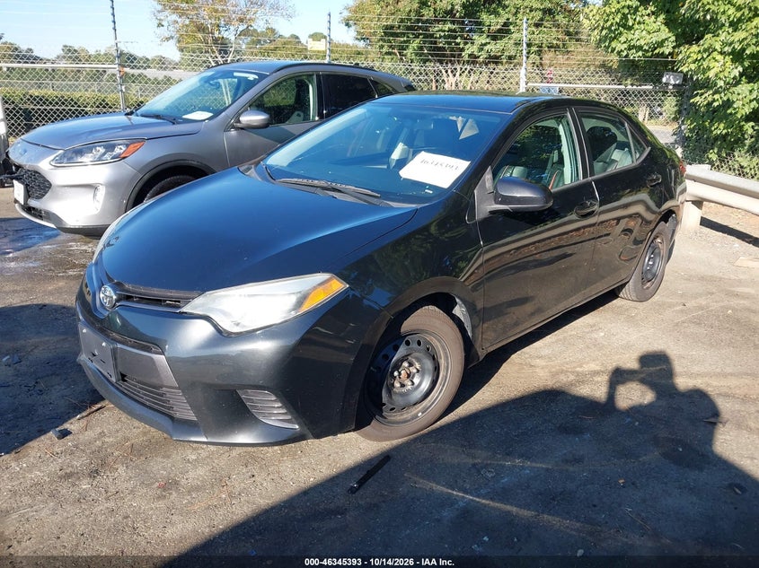 2016 Toyota Corolla Le, Обычный износ, IAAI, VIN 2T1BURHE0GC588158 — фото 2