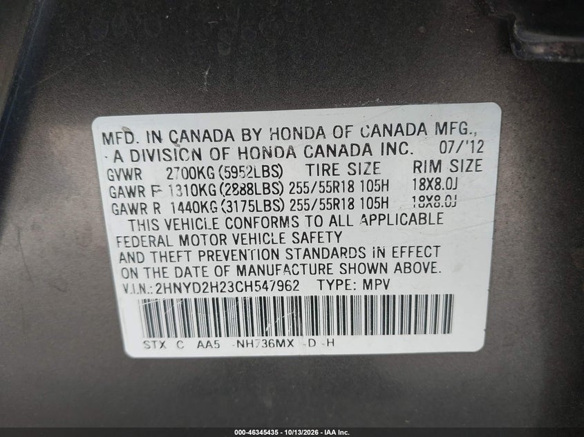 2012 ACURA MDX · Photo 9