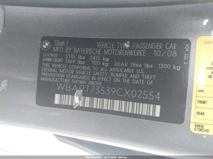 2009 BMW 535I XDRIVE · Фото 9