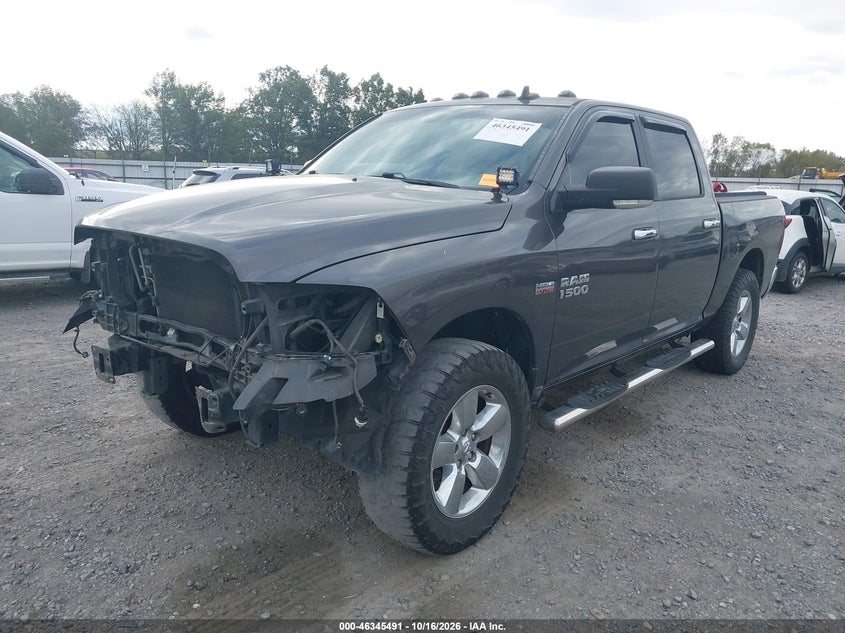 Vin: 3c6rr7lt1hg793318, lot: 46845757, ram 1500 big horn  4x4 5'7 box 20172