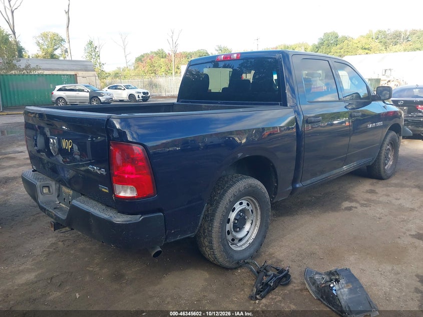 Vin: 1c6rd7kp6cs319370, lot: 46845868, ram 1500 st 20124