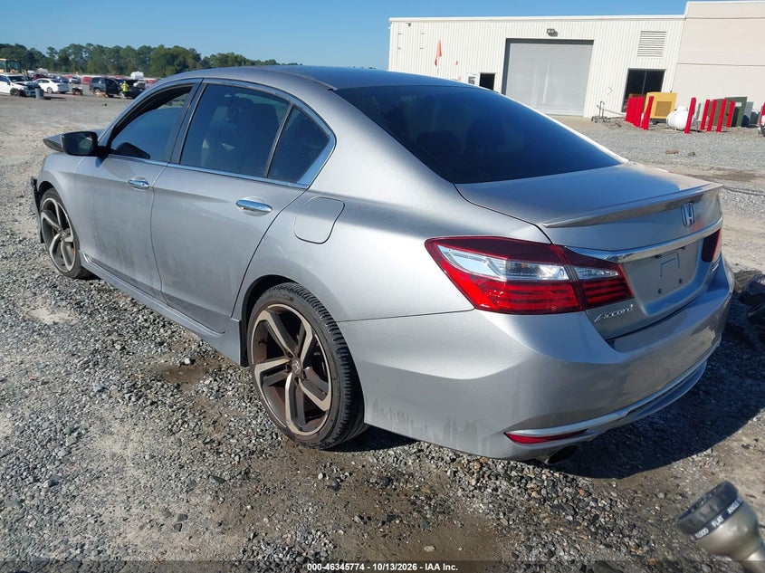 Vin: 1hgcr2f12ha186274, lot: 46846040, honda accord sport se 20173