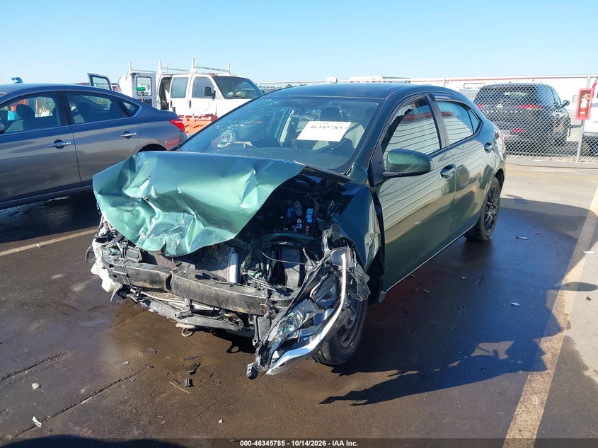 2016 Toyota Corolla Le, Front End, IAAI, VIN 2T1BURHE4GC686822 — photo 2