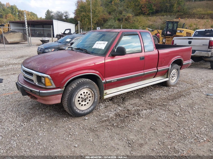 1995 Chevrolet S-10, Обычный износ, IAAI, VIN 1GCDT11684519W4S8 — фото 2