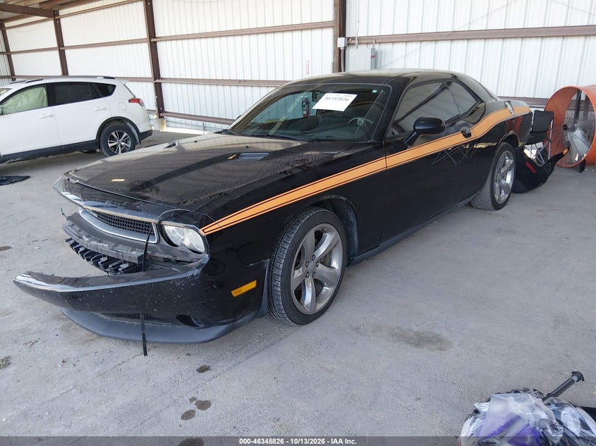 2012 Dodge Challenger Sxt, All Over, IAAI, VIN 2C3CDYAG9CH101330 — photo 2