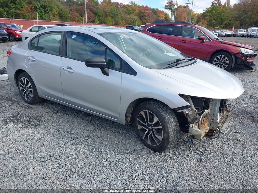 Vin: 19xfb2f86ee270118, lot: 46846104, honda civic ex 20141