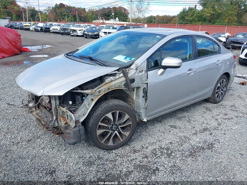 Vin: 19xfb2f86ee270118, lot: 46846104, honda civic ex 20142