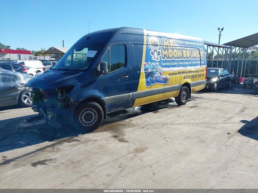 2022 Mercedes-Benz Sprinter 2500 High Roof V6, Left Side, IAAI, VIN W1Y4EDHY1NT107323 — photo 2