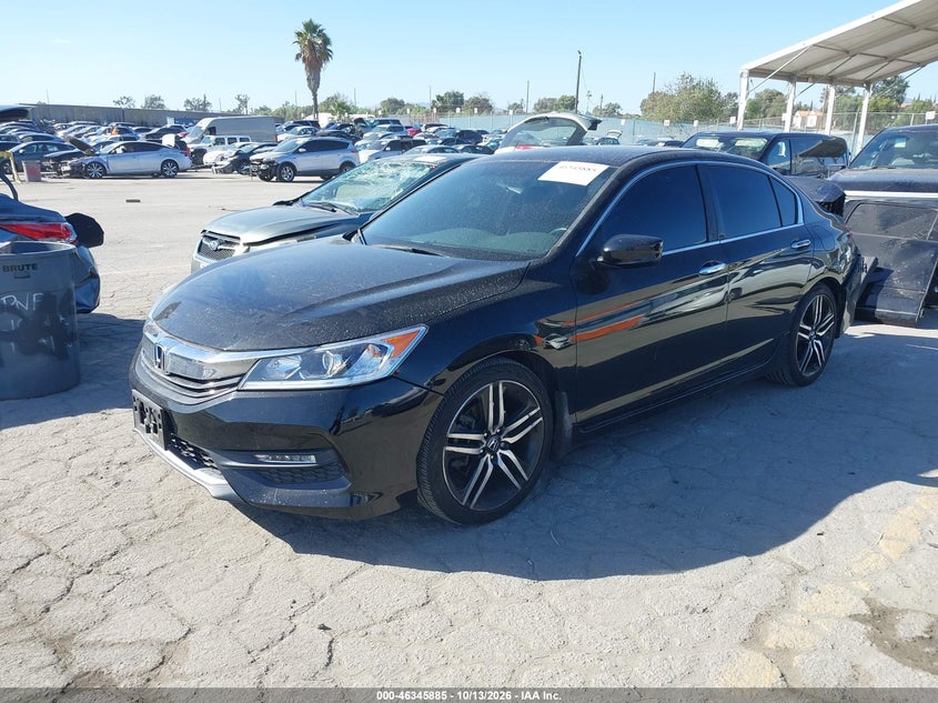 2017 Honda Accord Sport, Правый зад, IAAI, VIN 1HGCR2F54HA170550 — фото 2