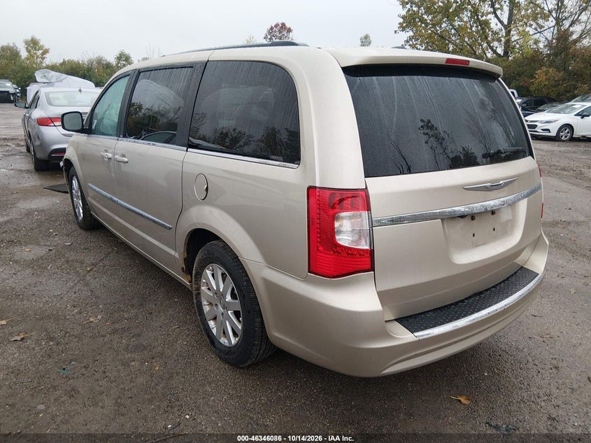 Vin: 2c4rc1bg1dr605512, lot: 46846351, chrysler town & country touring 20133