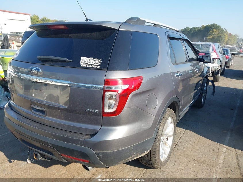 Vin: 1fm5k8d86dgb45647, lot: 46846367, ford explorer xlt 20134