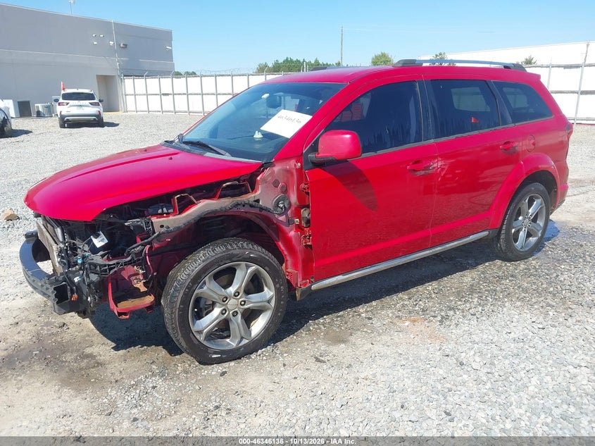 2016 Dodge Journey Crossroad Plus, Right Rear, IAAI, VIN 3C4PDCGB6GT148534 — photo 2