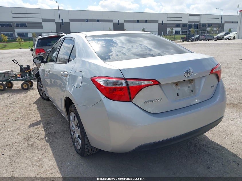Vin: 5yfburhe3fp303693, lot: 46846486, toyota corolla le 20153
