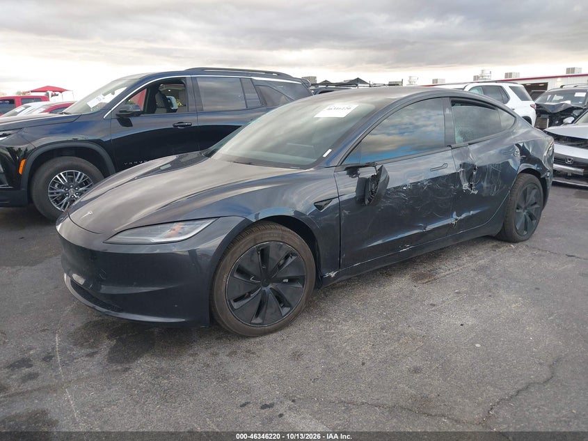 Vin: 5yj3e1eb7rf744496, lot: 46846487, tesla model 3 long range dual motor all-wheel drive 20242