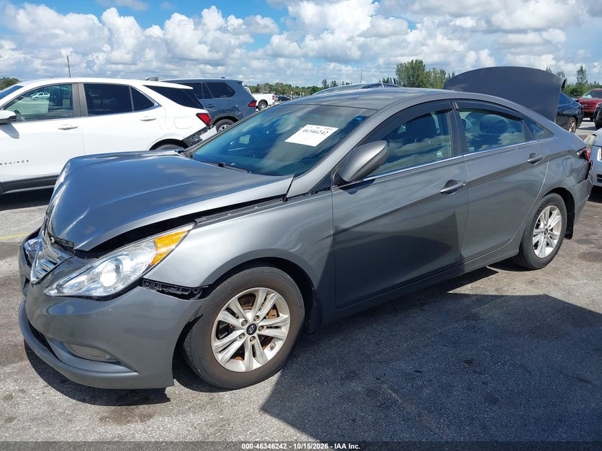 2013 Hyundai Sonata Gls, Перёд и зад, IAAI, VIN 5NPEB4AC8DH770004 — фото 2