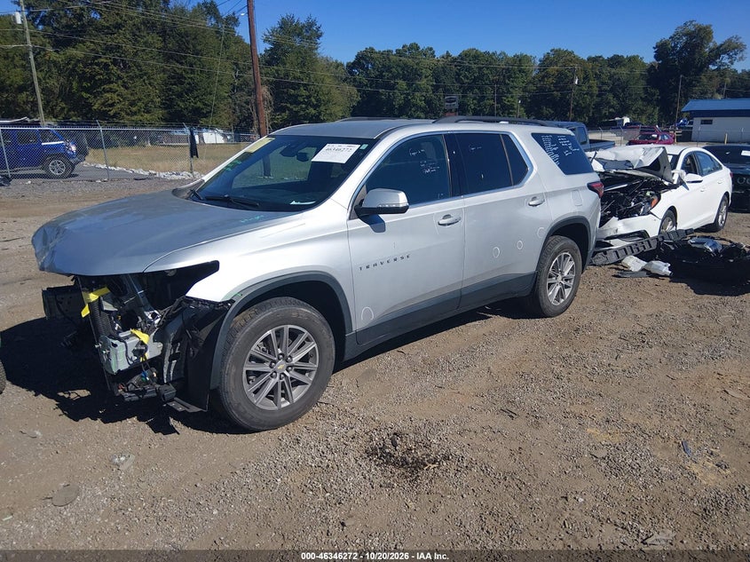 Vin: 1gnevhkw2nj163460, lot: 46846538, chevrolet traverse awd lt leather 20222