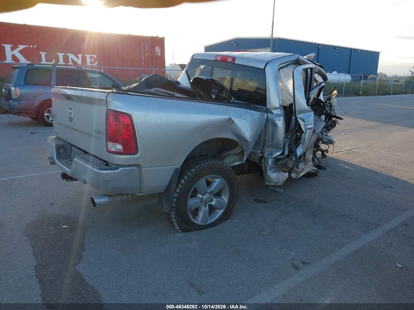 Vin: 3c6rr7lt9hg626687, lot: 46846558, ram 1500 big horn  4x4 5'7 box 20174