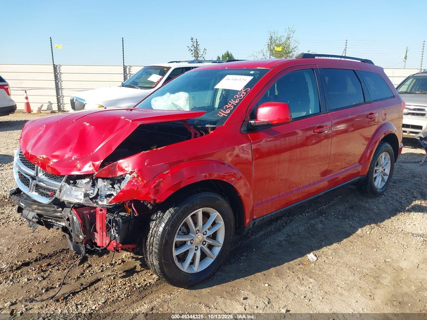 2016 Dodge Journey Sxt, Front End, IAAI, VIN 3C4PDCBG1GT131448 — photo 2