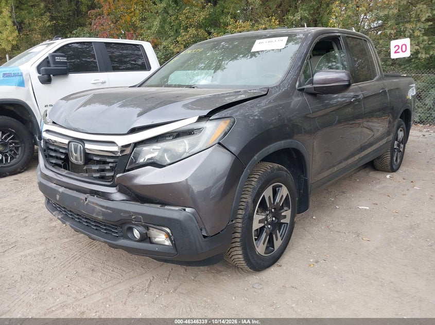 2020 Honda Ridgeline Awd Rtl, Rear, IAAI, VIN 5FPYK3F56LB017979 — photo 2