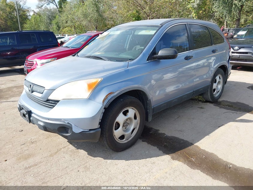 2008 Honda Cr-V Lx, Левый зад, IAAI, VIN JHLRE38338C046413 — фото 2