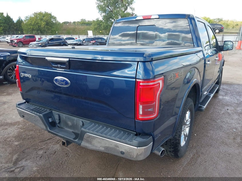 Vin: 1ftew1ep6gfa70738, lot: 46846831, ford f-150 lariat 20164