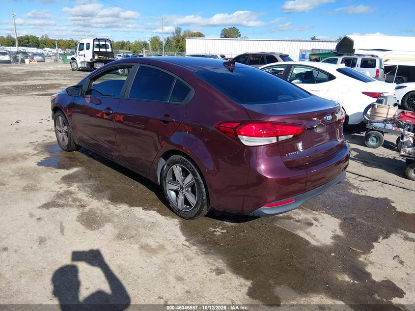 Vin: 3kpfl4a75je244210, lot: 46846853, kia forte lx 20183