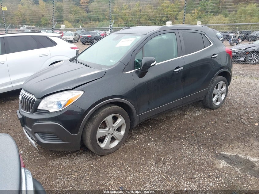 Vin: kl4cjesb7fb230745, lot: 46846865, buick encore 20152
