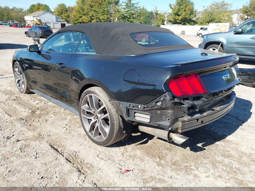Vin: 1fatp8ff6f5328527, lot: 46846868, ford mustang gt premium 20153