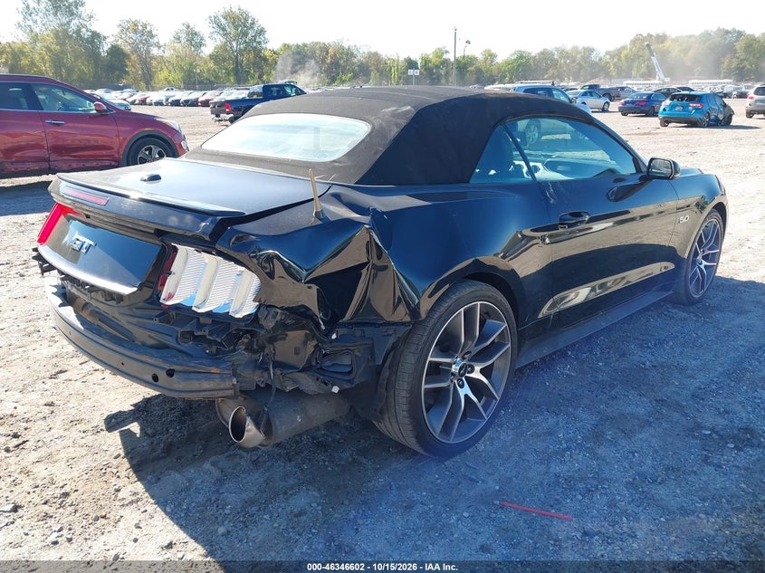 Vin: 1fatp8ff6f5328527, lot: 46846868, ford mustang gt premium 20154