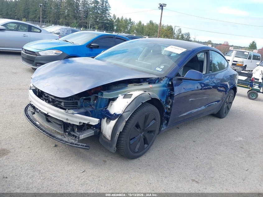 Vin: 5yj3e1eb8rf822221, lot: 46846900, tesla model 3 long range dual motor all-wheel drive 20242