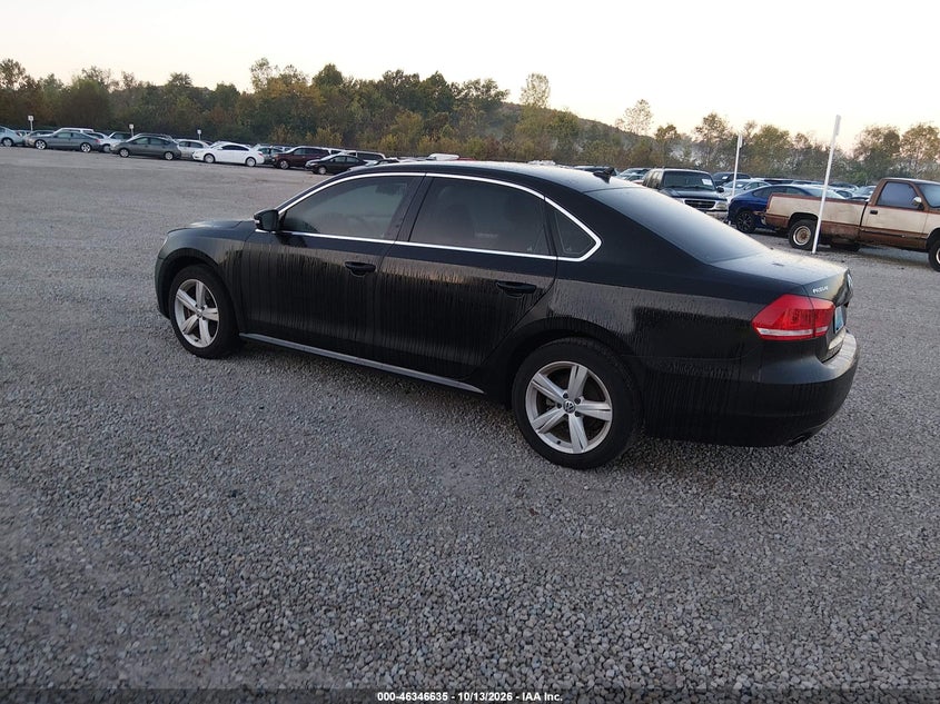 Vin: 1vwbt7a36ec084457, lot: 46846901, volkswagen passat 1.8t se 20143