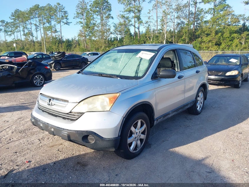 2009 Honda Cr-V Ex, Обычный износ, IAAI, VIN 5J6RE38599L010297 — фото 2