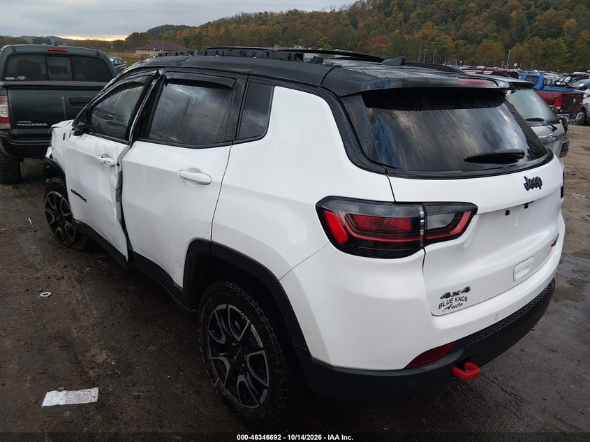 Vin: 3c4njddn4st519669, lot: 46846958, jeep compass trailhawk 4x4 20253