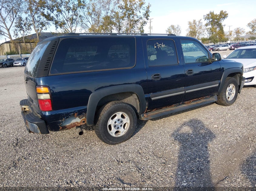 CHEVROLET SUBURBAN 1500 2005 VIN 3GNFK16Z95G247284