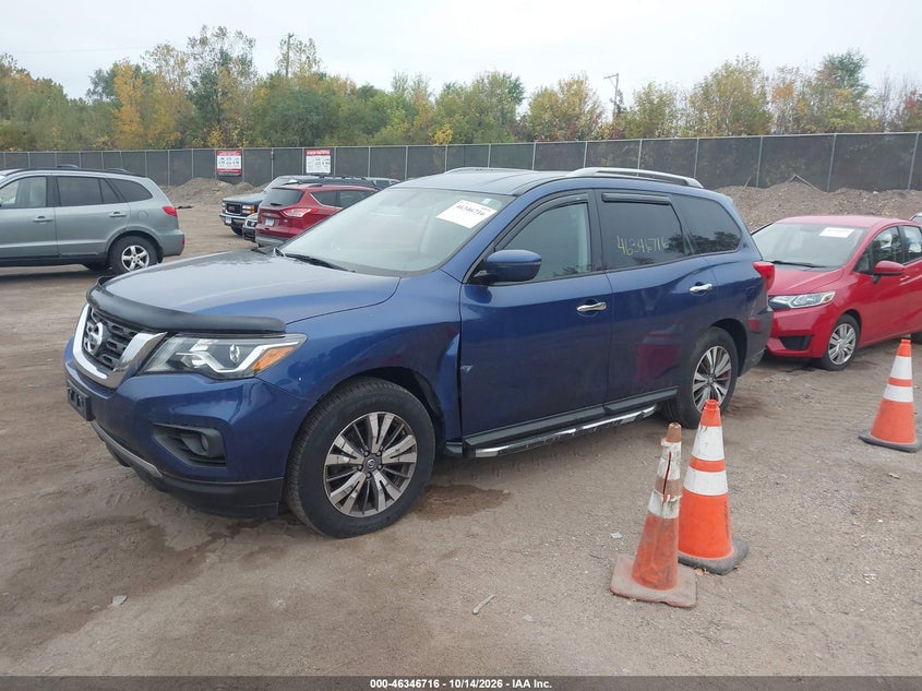 Vin: 5n1dr2mm9jc607722, lot: 46846982, nissan pathfinder sv 20182