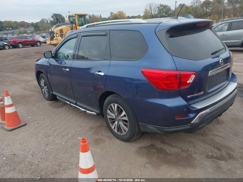 Vin: 5n1dr2mm9jc607722, lot: 46846982, nissan pathfinder sv 20183